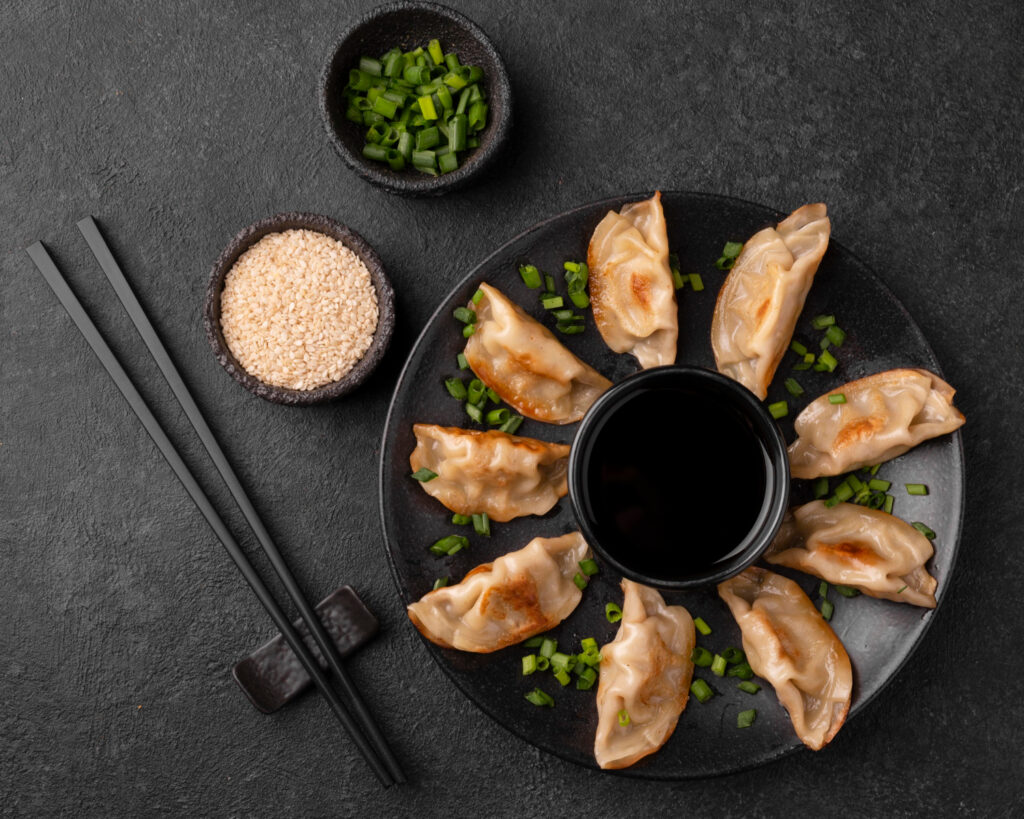 Chicken gyoza dumplings