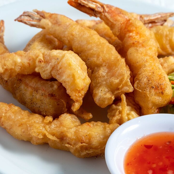 shrimp tempura with Tempura Dipping Sauces