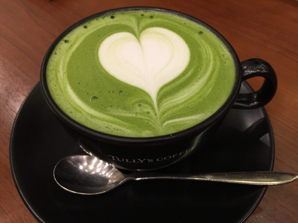 matcha, latte, heart, matcha,