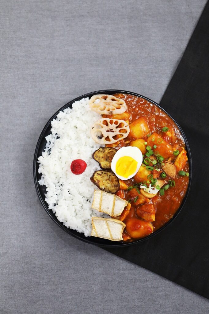 curry, career, japanese, egg, we see, lotus root, mushroom, grilled, root vegetables, cooking, gourmet, chicken leg, curry, curry, curry, curry, curry