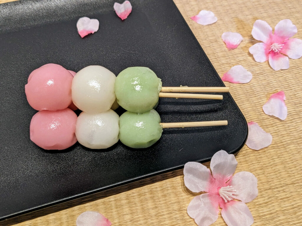 Hanami dango, japanese desserts, dango, dango recipe