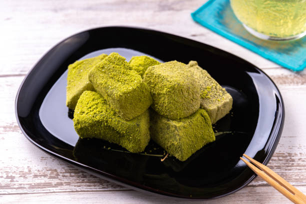 Matcha Warabi Mochi Japanese Desserts