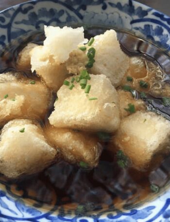 agedashi tofu, agedashi tofu recipe, Japanese recipes, Japanese foods, vegetarian tofu recipes, crispy tofu