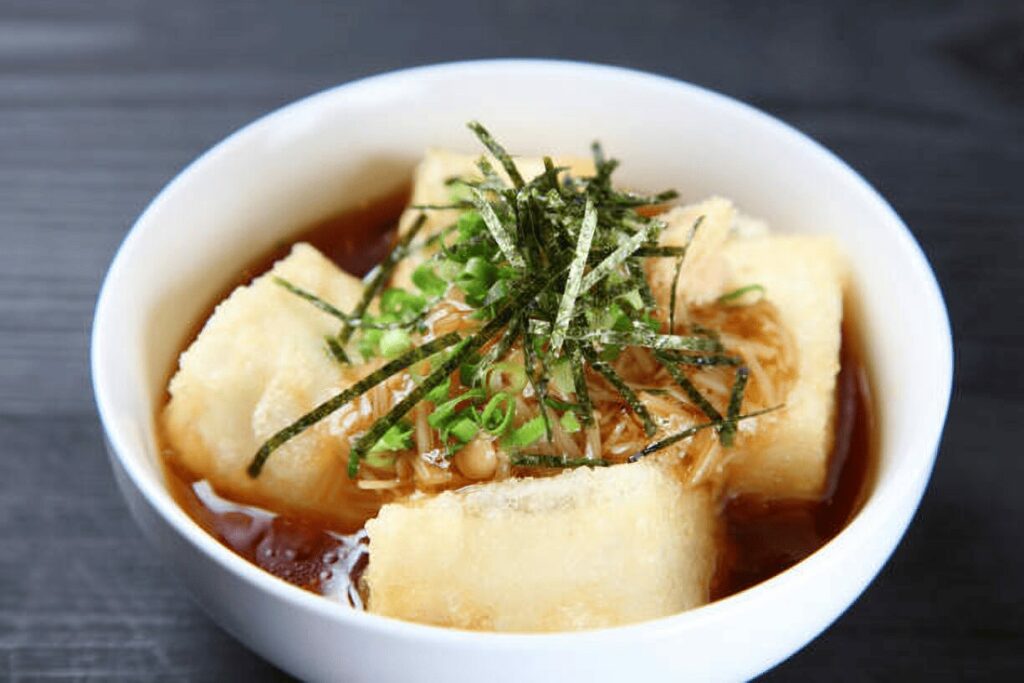 agedashi tofu recipe, vegetarian tofu recipes, crispy deep fried tofu