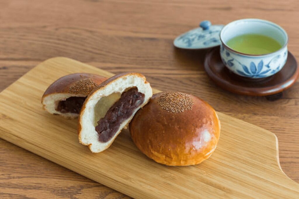 anpan, pastries, japanese recipes, meal, snack, red bean paste