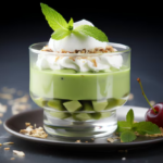 matcha parfait dessert