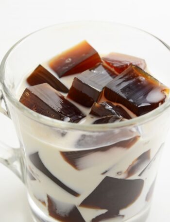 Coffee Jelly, cup of coffee jelly