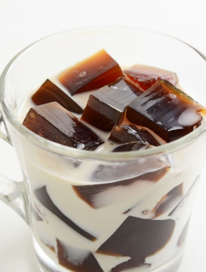 Coffee Jelly, cup of coffee jelly