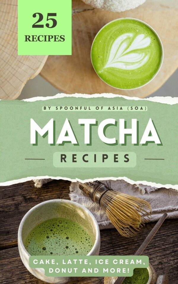 matcha latte cookbook, matcha recipes ebook