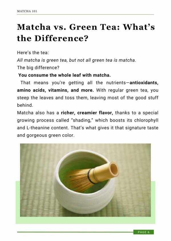 matcha recipe