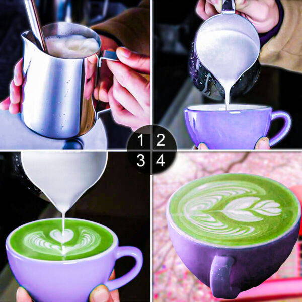 matcha latte art milk pitcher