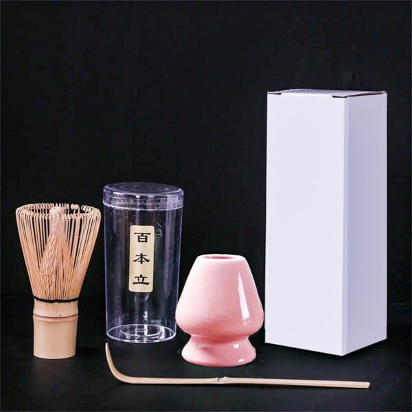 3pcs Japanese Matcha Whisk Set, Traditional Bamboo Matcha Spoon, Whisk and Holder for Latte, Tea Ceremony and Daily Rituals - Image 8