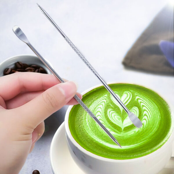 The Art Barista Pen Stainless Steel Latte and Matcha Art Tool (Coffee Art Pen) - Image 5