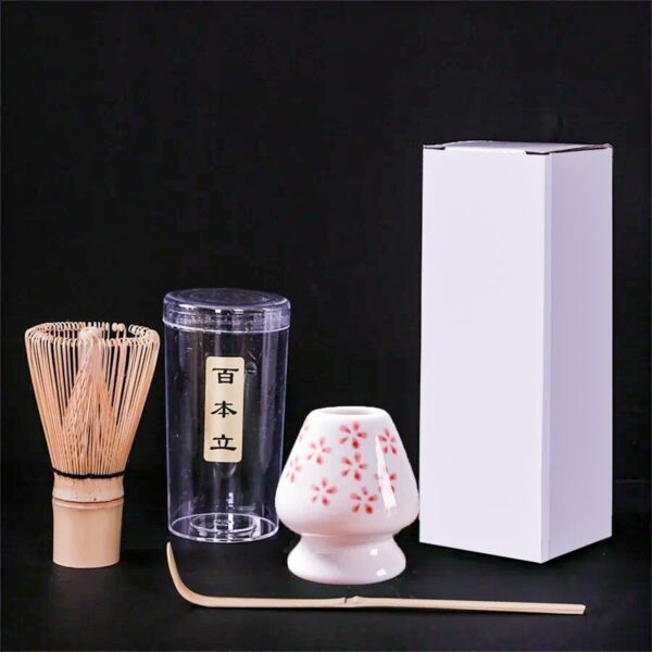 3pcs Japanese Matcha Whisk Set, Traditional Bamboo Matcha Spoon, Whisk and Holder for Latte, Tea Ceremony and Daily Rituals - Image 10